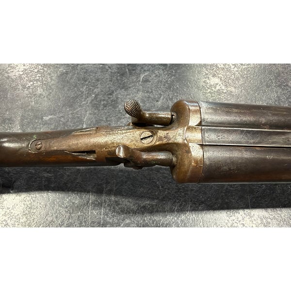 Stevens & Co 12ga Side by Side 32" BBLS Damascus Hammer Gun