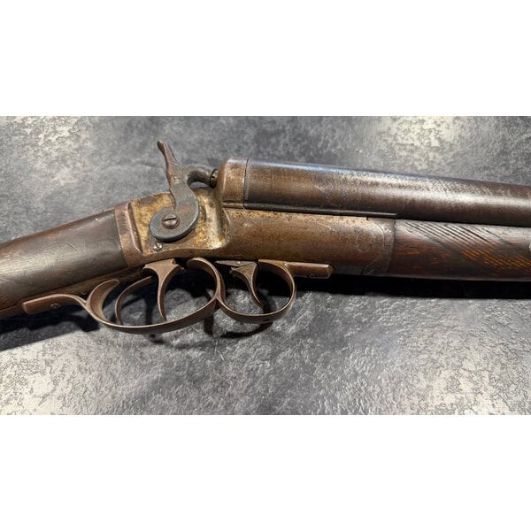 Stevens & Co 12ga Side by Side 32" BBLS Damascus Hammer Gun