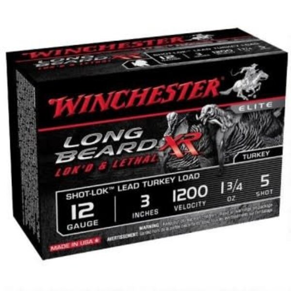 Winchester STLB1235 Long Beard XR Shotshell 12 GA, 3 in, No. 5, 1-3/4