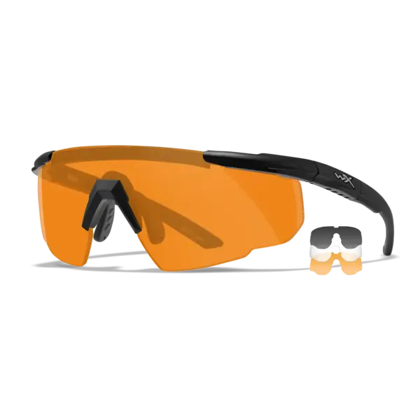 Saber Advanced Frame Color:Matte Black Lens Color:Light Rust/Smoke Gray/Clear Rx Insert:No