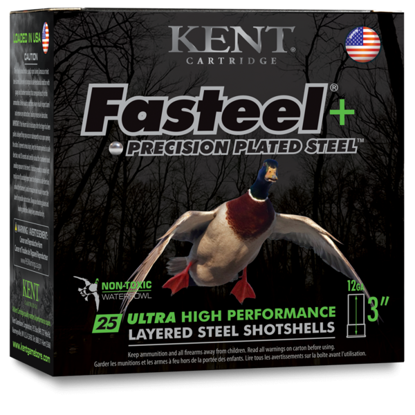 Kent Fasteel +2 Layered 12ga, 3", 1 1/4oz 1450FPS #4X6