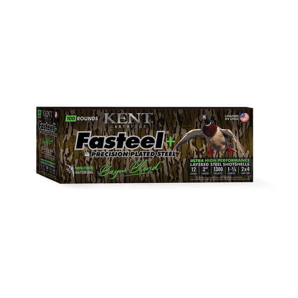 Kent Fasteel+ Bayou Blend 12GA 3" 1-1/4OZ #3X5 1450FPS Ammunition
