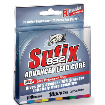 Sufix 832 Advanced Lead Core Fishing Line 12lb
