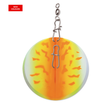 Luhr Jensen Dipsy Diver 2-1/4" Orange Fire UV/ Chrome Bottom (REG. $17.99)