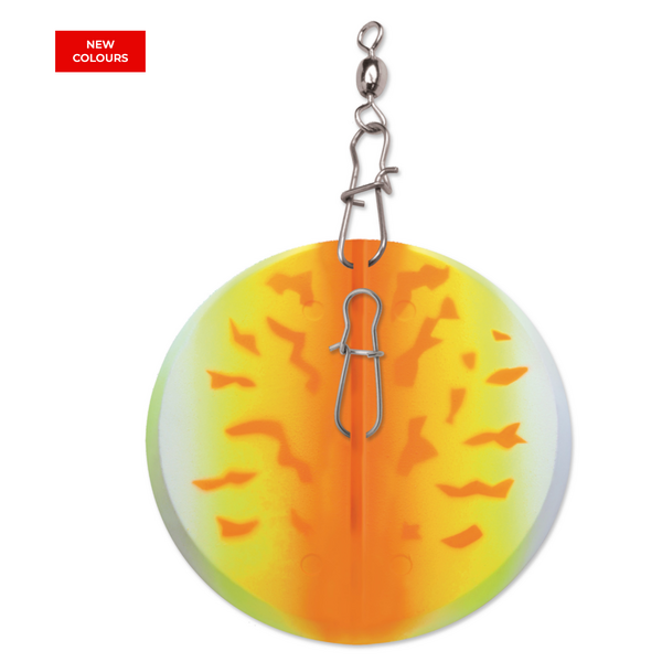 Luhr Jensen Dipsy Diver 2-1/4" Orange Fire UV/ Chrome Bottom (REG. $17.99)
