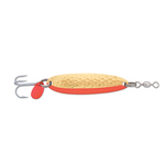 Luhr Jensen Krocodile 1/6oz Hammered Brass/Fire