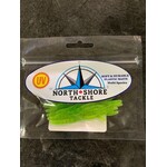 North Shore Tackle Trout Worm's 3" NeonGreen Glow
