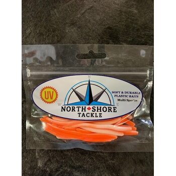 North Shore North Shore Tackle Trout Worm's 3" Creamsicle