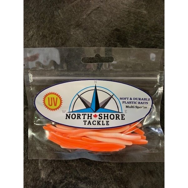 North Shore North Shore Tackle Trout Worm's 3" Creamsicle