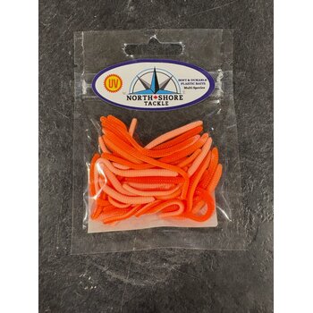 North Shore Tackle Trout Worm's 2" Creamsicle