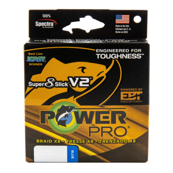 PowerPro  Super Slick V2 10lb 3000yd Marine Blue