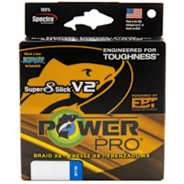 PowerPro Super8Slick V2 20lb 1500yd Spool Blue