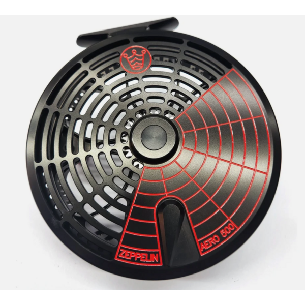 Kingpin Zeppelin Aero 500 Float Reel, Black/Red (Custom)