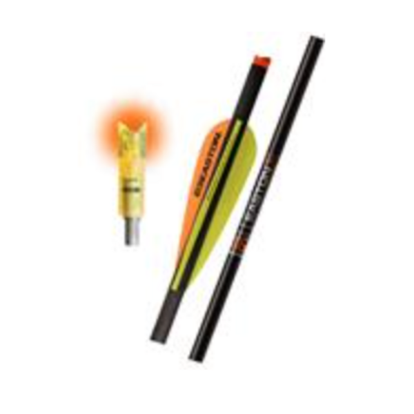 Lumenok EASTON CARBON 9MM 20" BOLT 4"V LUMENOK 3PK