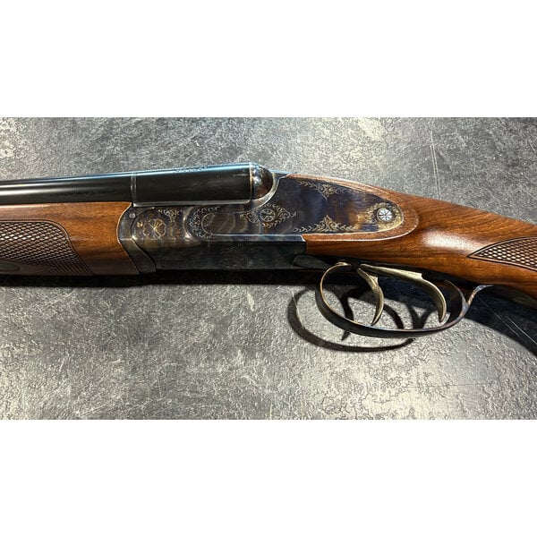 Huglu 200A 410ga 3" Case Hardened Side/Side 20" BBL Full/Mod w/Case