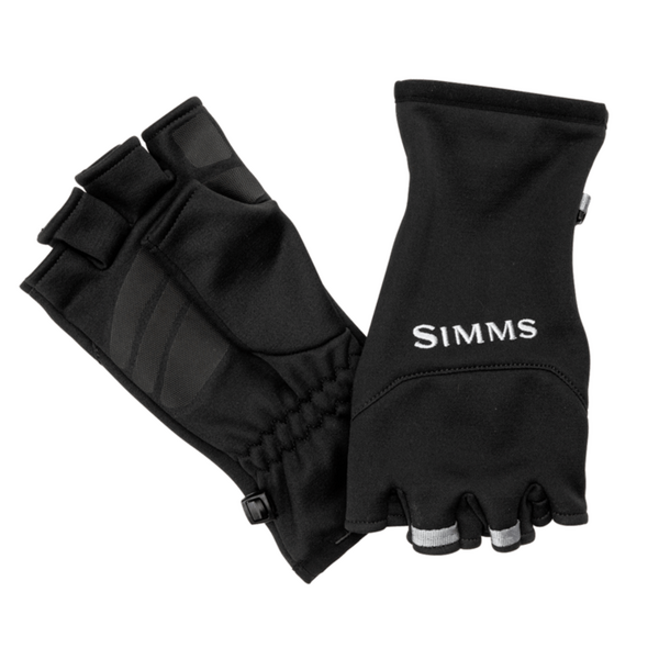 Simms Freestone Half-Finger Glove. Black