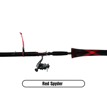 The Rod Glove Fits 6'6 -7' 2-pc Spinning Rods Red Spyder