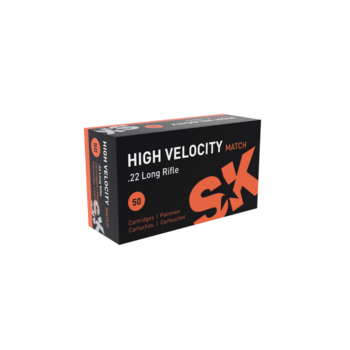 SK High Velocity Match 22LR Ammunition 1263fps Brick of 500