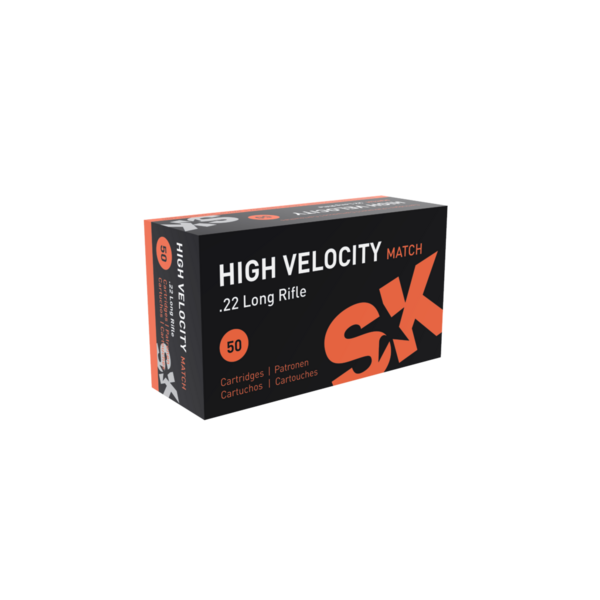 SK SK High Velocity Match 22LR Ammunition 1263fps Brick of 500