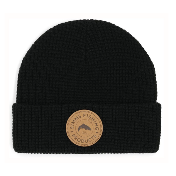 Simms Everyday Waffle Knit Beanie Black