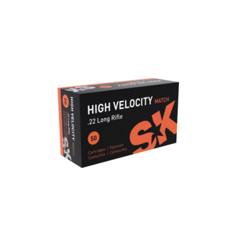 SK High Velocity Match 22LR Ammunition 1263fps Box of 50
