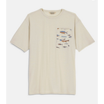 Simms M's Harbor Pocket T-Shirt Burnished Clay Heather XL