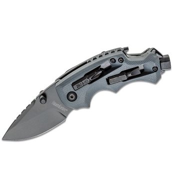 Kershaw Shuffle II DIY Multi-Function Folding Knife 2.4" Black Drop Point Blade, GFN Handles, Liner Lock