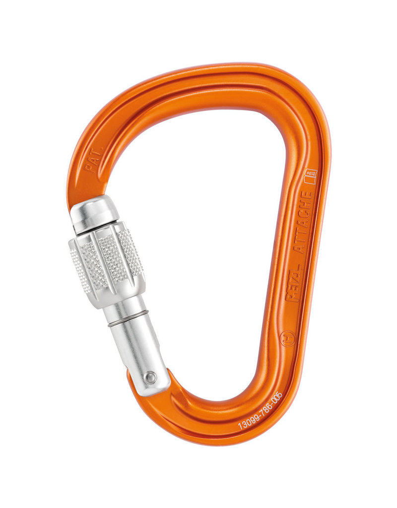 Petzl Attache Screw-Lock Carabiner - Gray