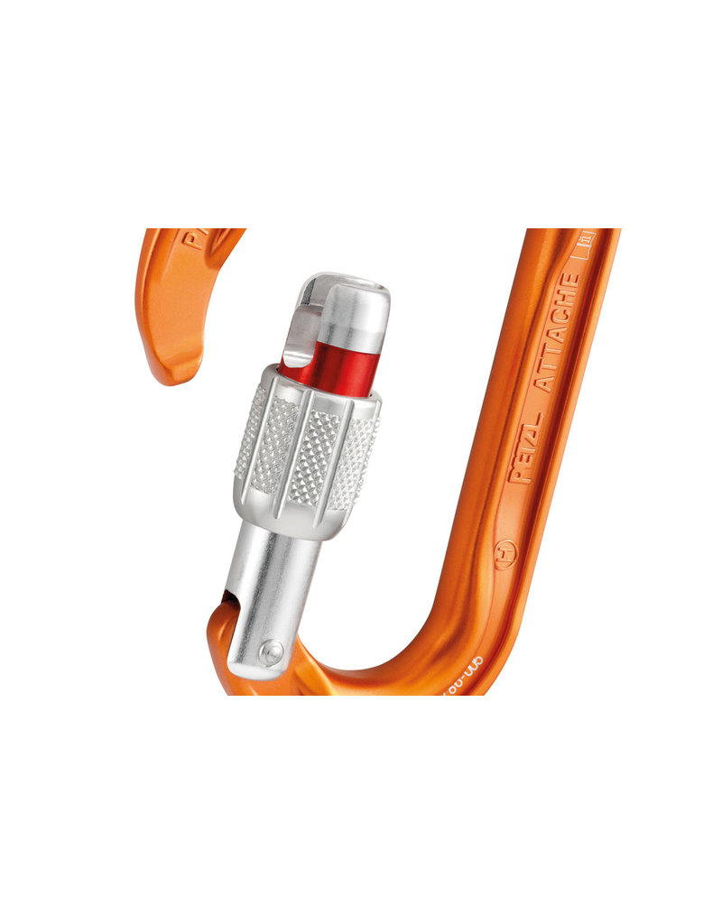 Petzl Attache Screw-Lock Carabiner - Gray