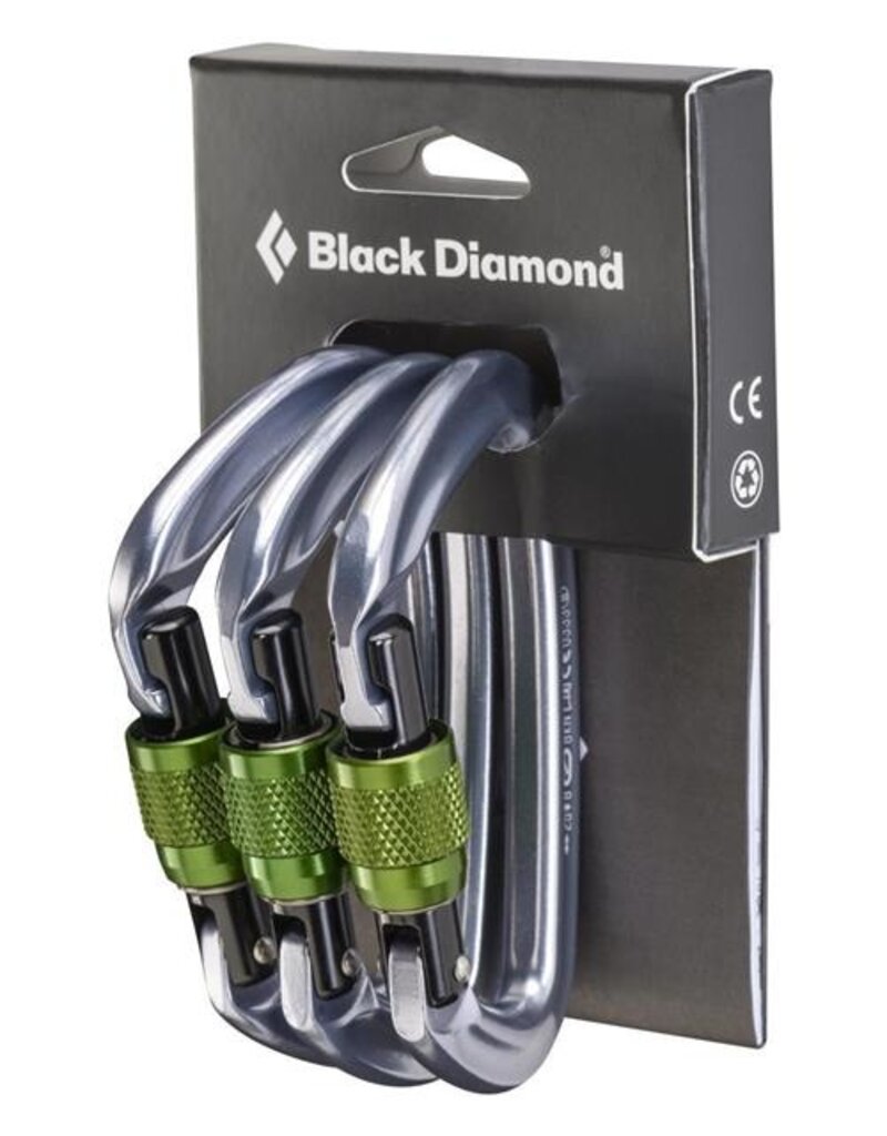 Black Diamond HotForge Screwgate Carabiner 3-Pack