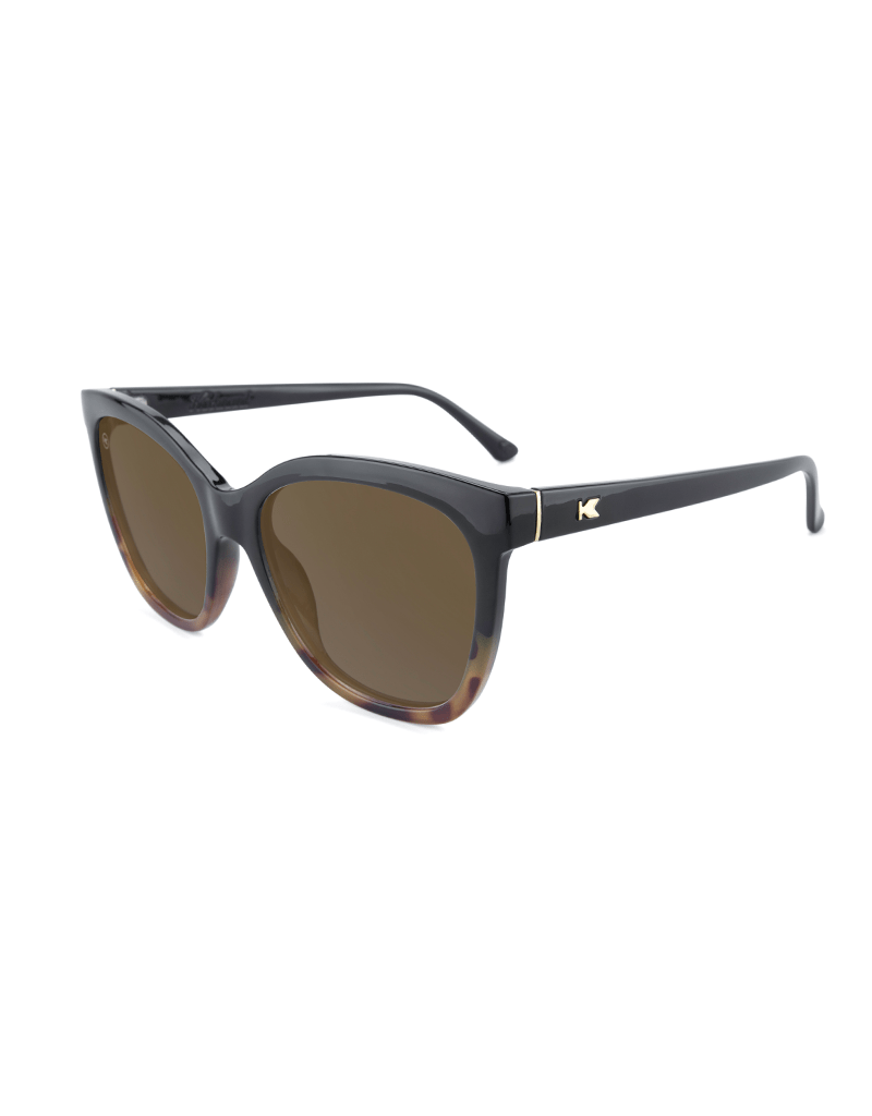 Knockaround Deja Views Sunglasses- Glossy Black/Blonde /Tortoise Fade/Amber