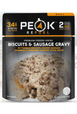 Peak Refuel Biscuits and Sausage Gravy