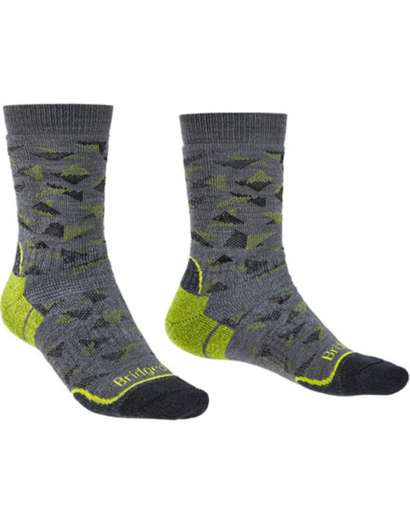 Bridgedale Endurance Boot Sock Grey/Lime - XL