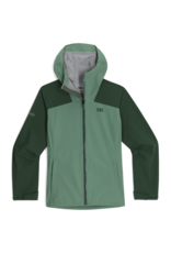 Outdoor Research Women's Stratoburst Stretch Rain Jacket Ranger Green M