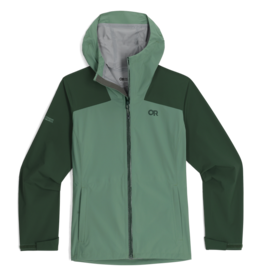 Outdoor Research Women's Stratoburst Stretch Rain Jacket Ranger Green M