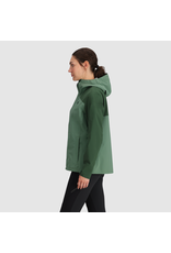 Outdoor Research Women's Stratoburst Stretch Rain Jacket Ranger Green M