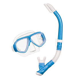 Oceaner Splendive Mask & Snorkel Set Fishtail Blue