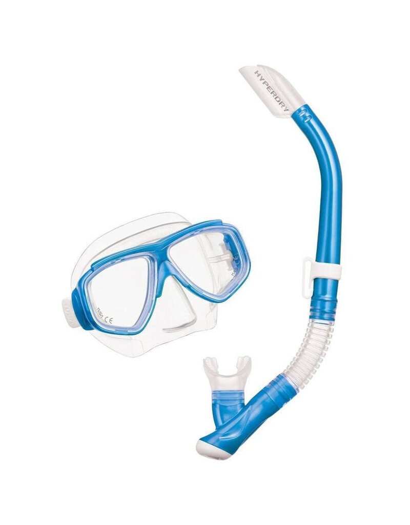 Oceaner Splendive Mask & Snorkel Set Fishtail Blue
