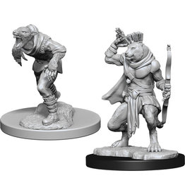 WizKids DnD Unpainted W11 Wererat & Weretiger