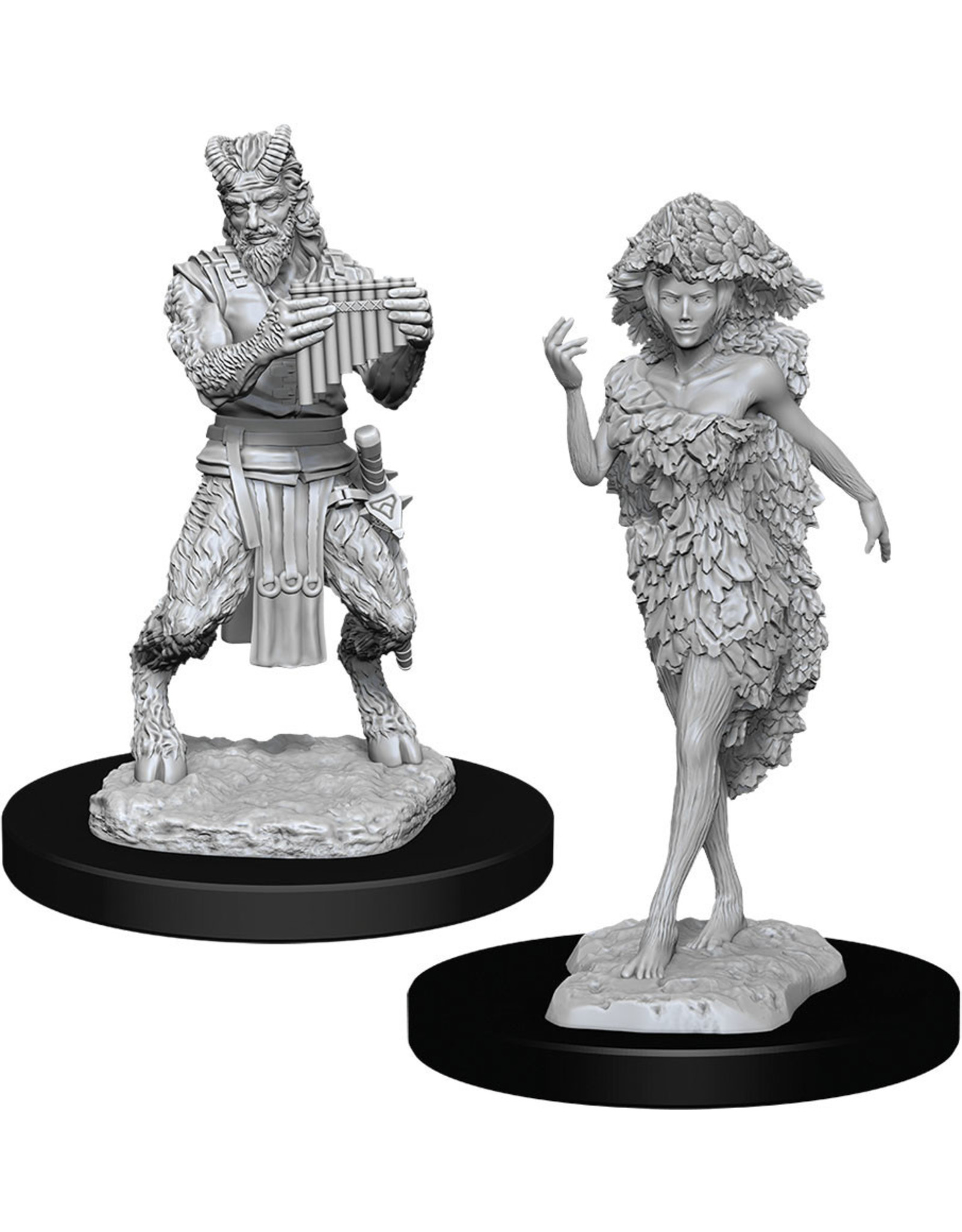 WizKids DnD Unpainted W11 Satyr & Dryad