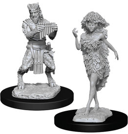 WizKids DnD Unpainted W11 Satyr & Dryad