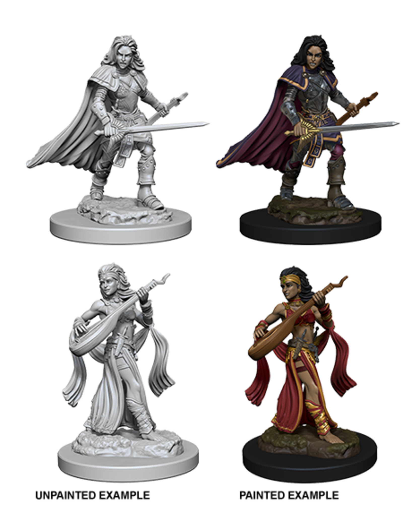 WizKids Pathfinder Unpainted W4 Human Female Bard