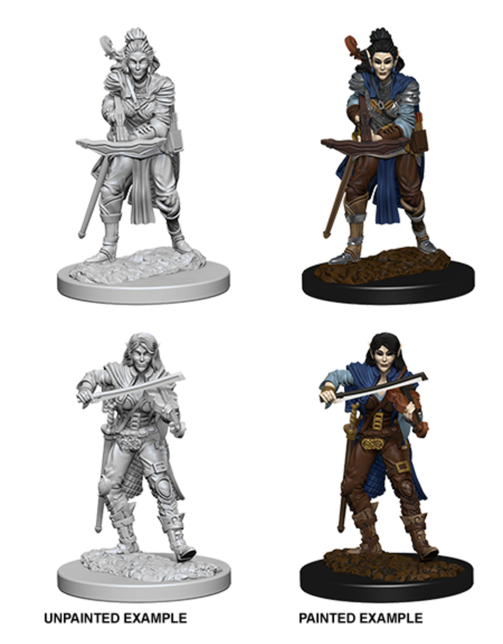 WizKids Pathfinder Unpainted W4 Elf Female Bard