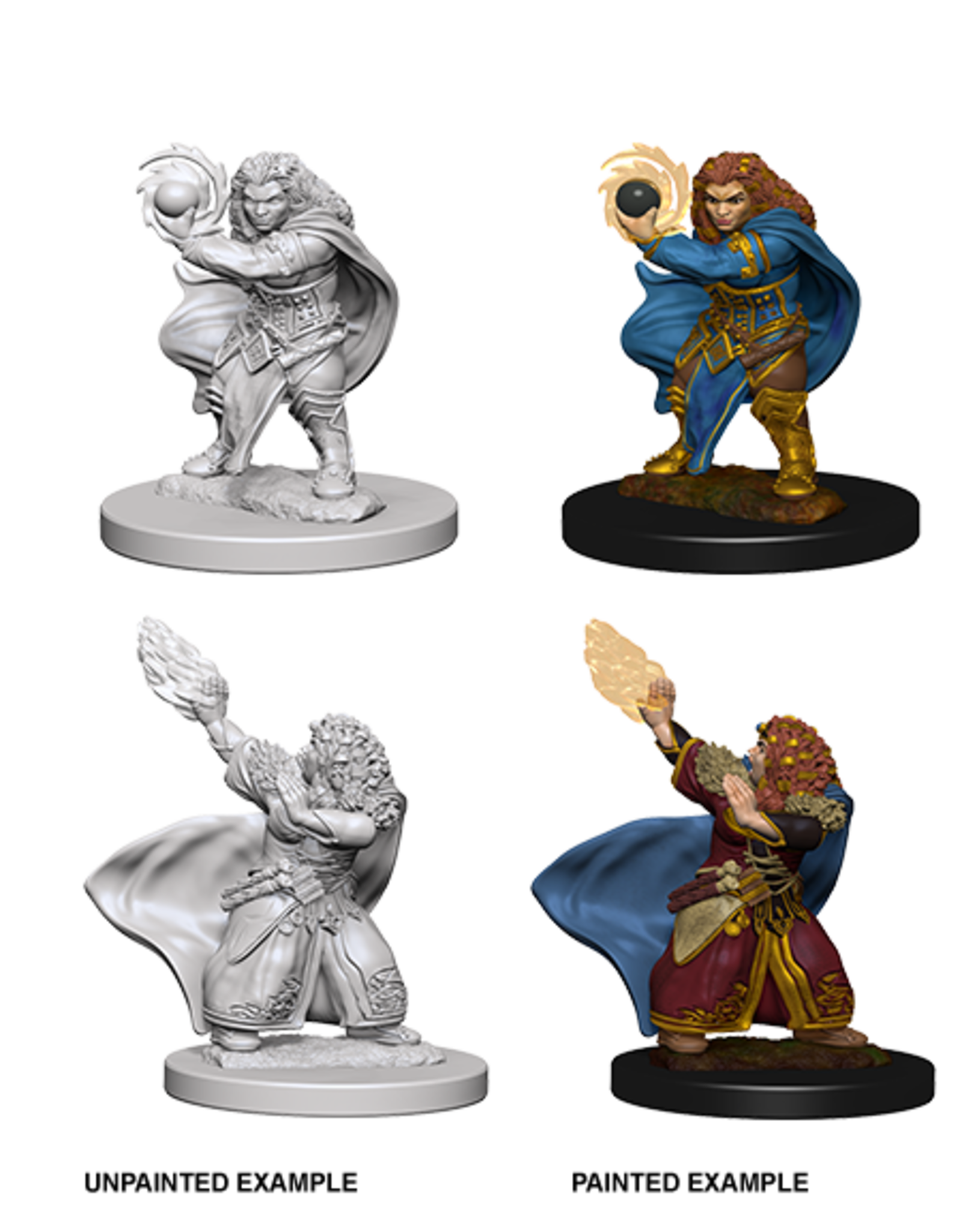 WizKids DnD Unpainted W4 Dwarf Female Wizard (retired)