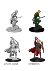 WizKids DnD Unpainted W6 Female Elf Fighter (retired)