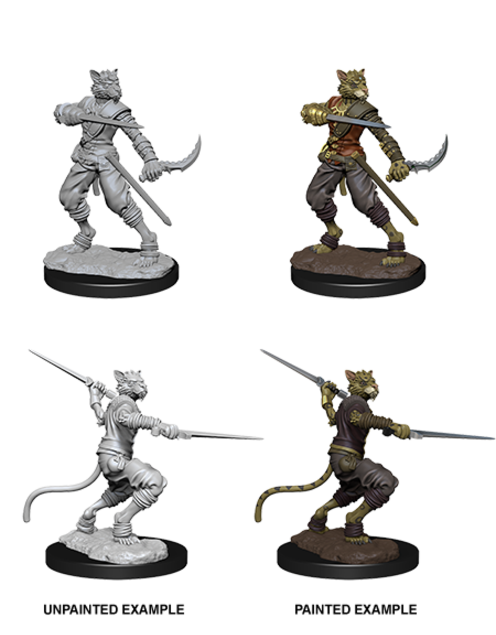 WizKids DnD Unpainted W7 Tabaxi Male Rogue