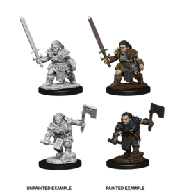 WizKids Pathfinder Unpainted W8 Dwarf Female Barbarian