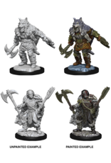 WizKids DnD Unpainted W9 Male Half-Orc Barbarian
