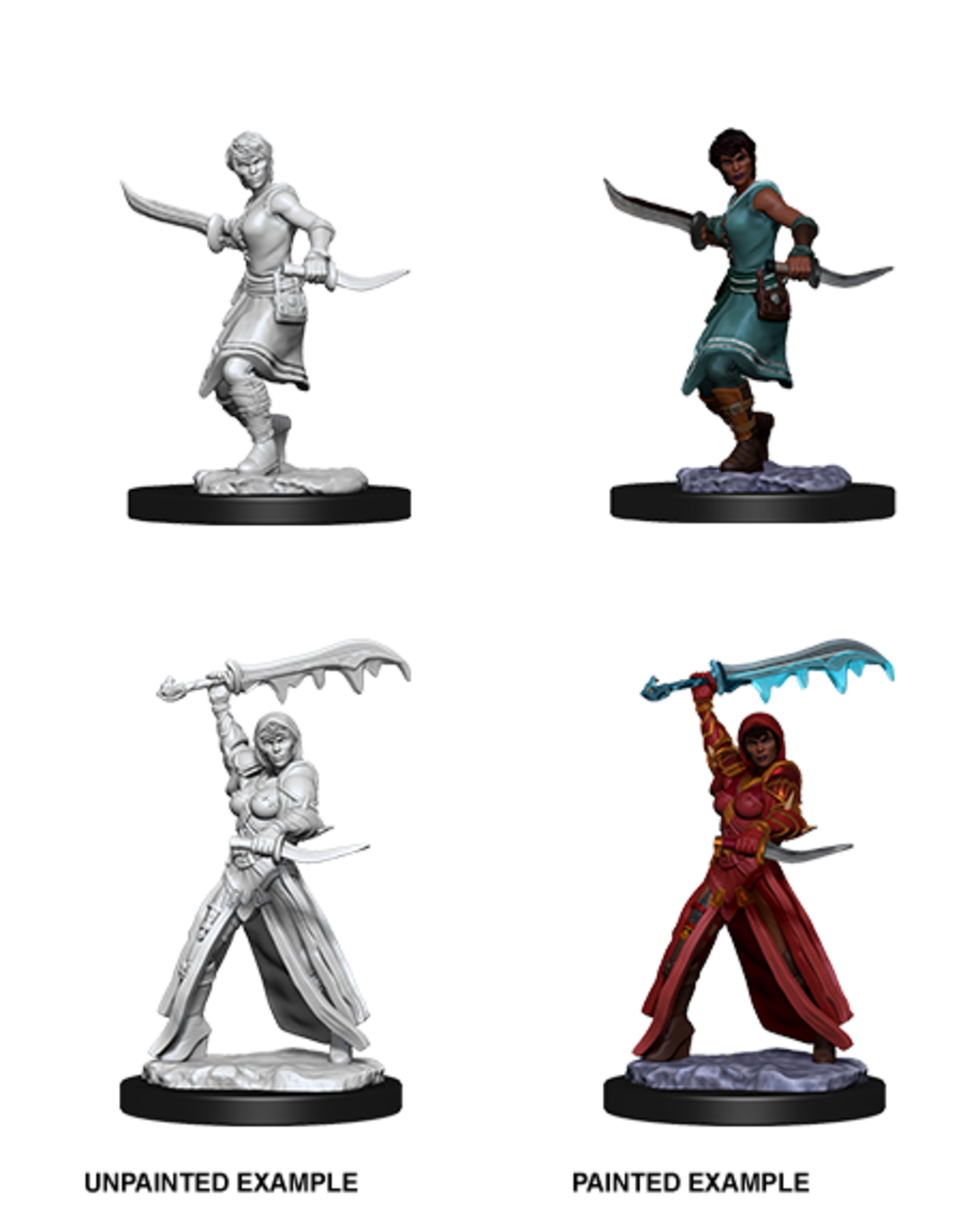 WizKids DnD Unpainted W10 Female Human Rogue