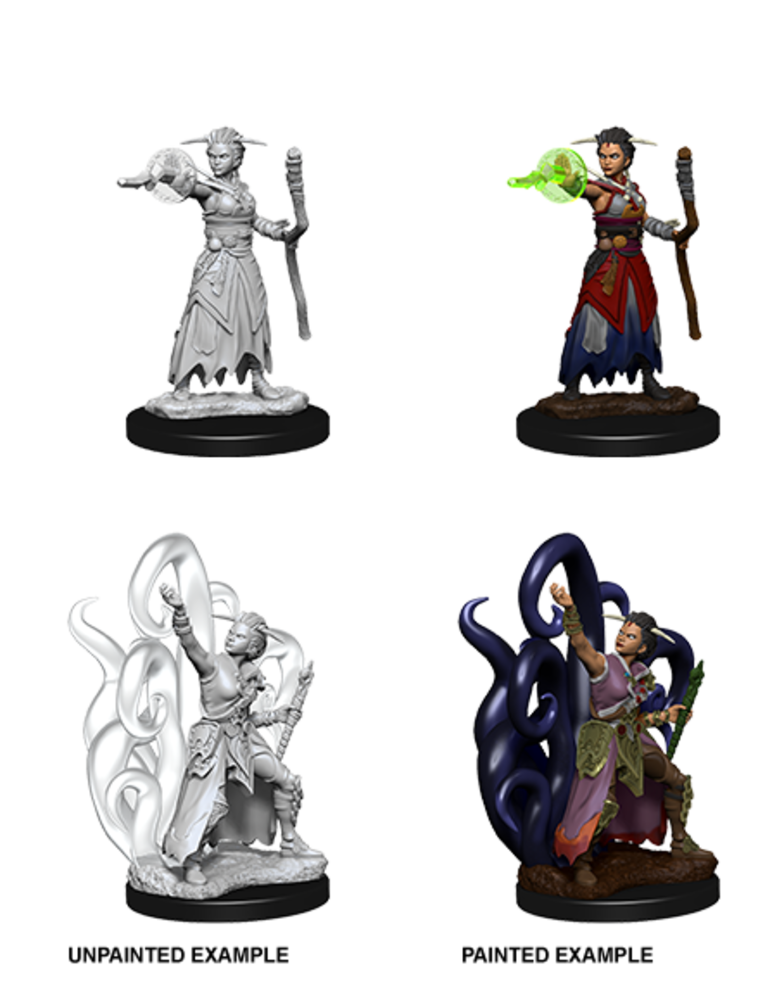 WizKids DnD Unpainted W10 Female Human Warlock